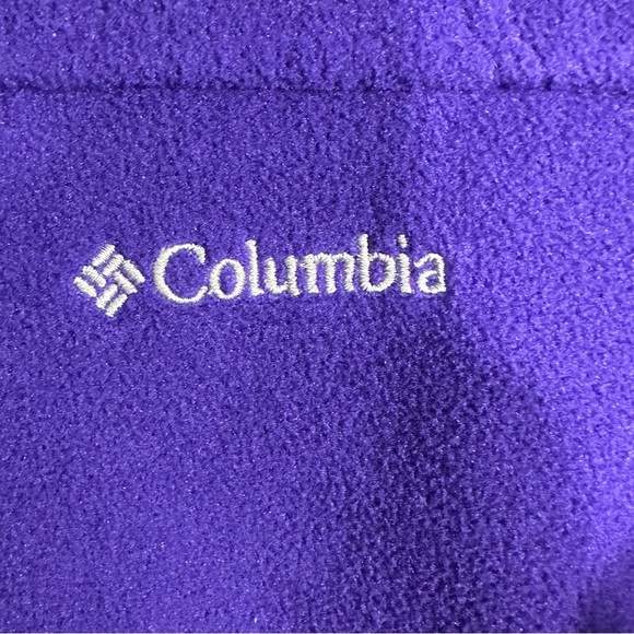 Columbia women's full zip fleece, size L, purple, layer, spring, outdoors - Picture 2 of 11
